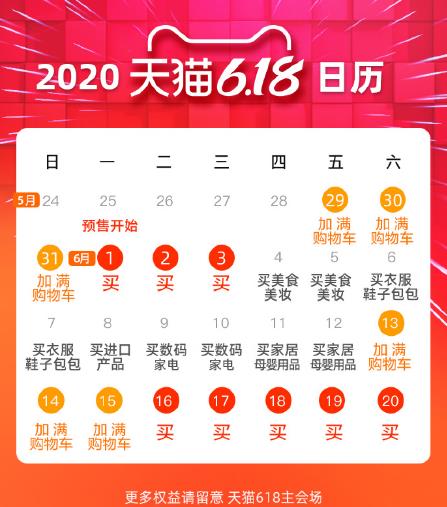 2022年天猫6.18日历，一份您值得拥有的攻略！