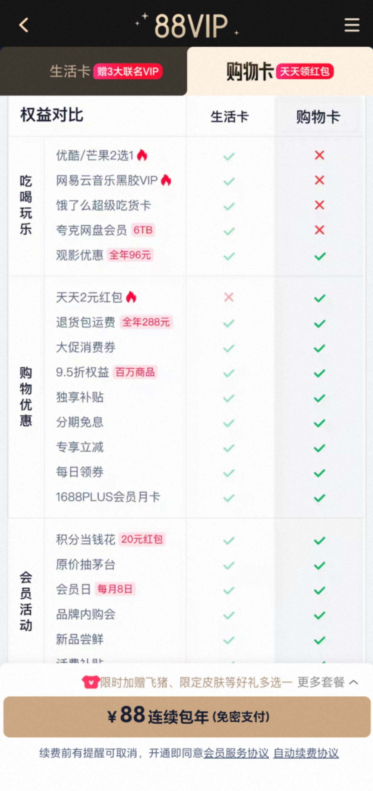 淘宝88vip有必要开通吗_大数据杀熟投诉_淘宝88VIP价格差异