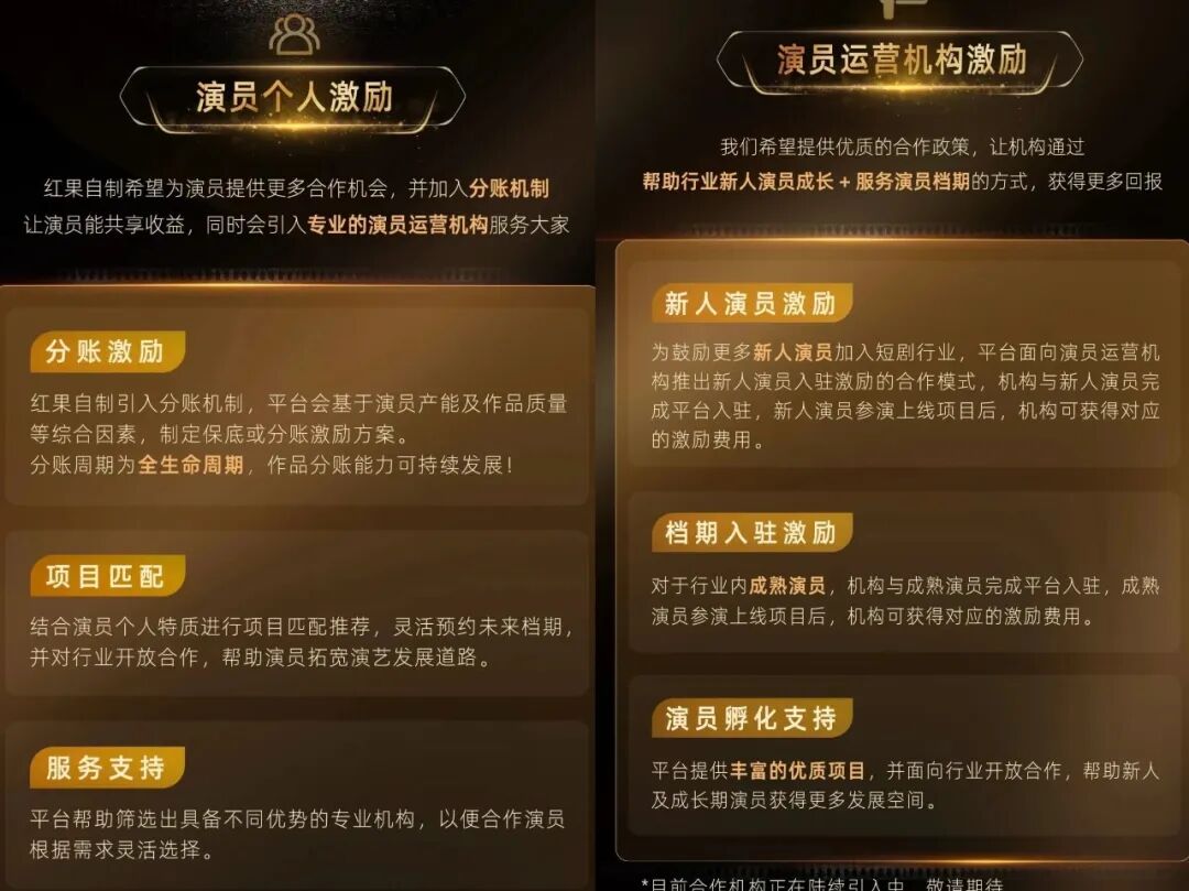 红果短剧拉新_短剧演员平台合作政策影响_红果短剧演员分账机制