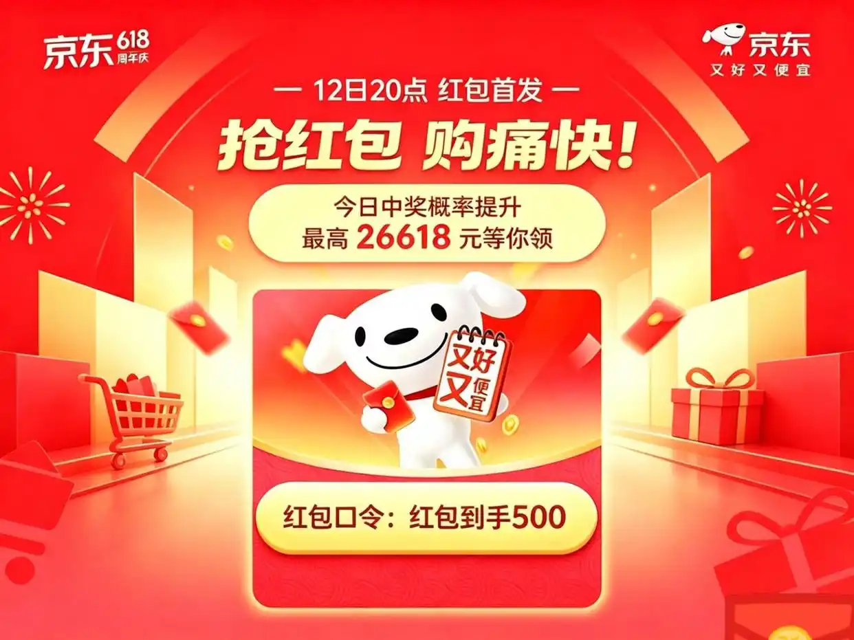淘宝年货节红包口令_2026淘宝618大促红包口令_京东618国补联动优惠