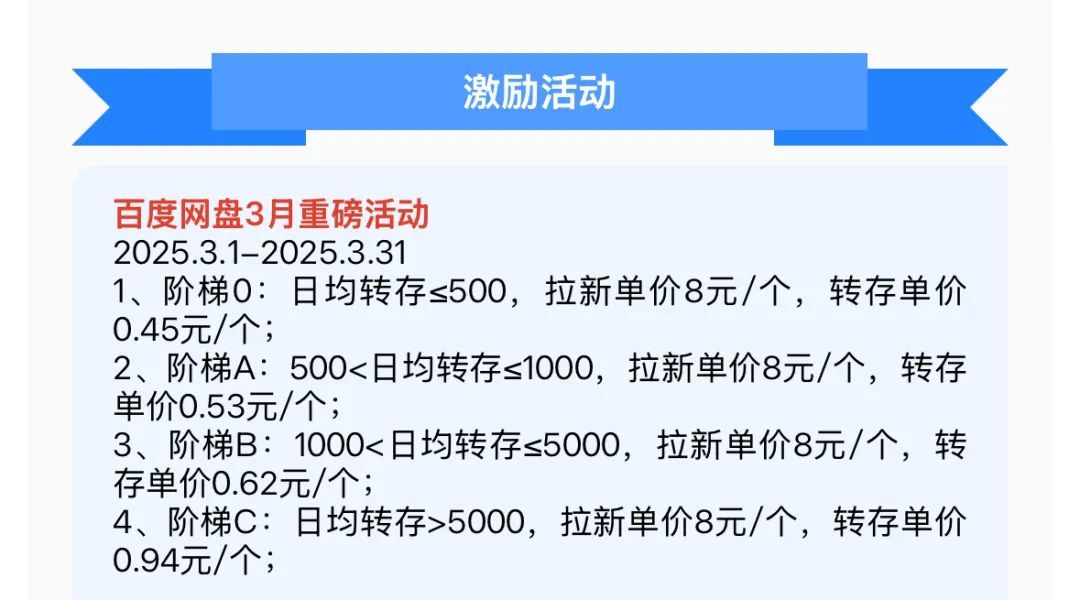 百度网盘拉新怎么样_一分钱网盘资源推广_网盘拉新佣金模式