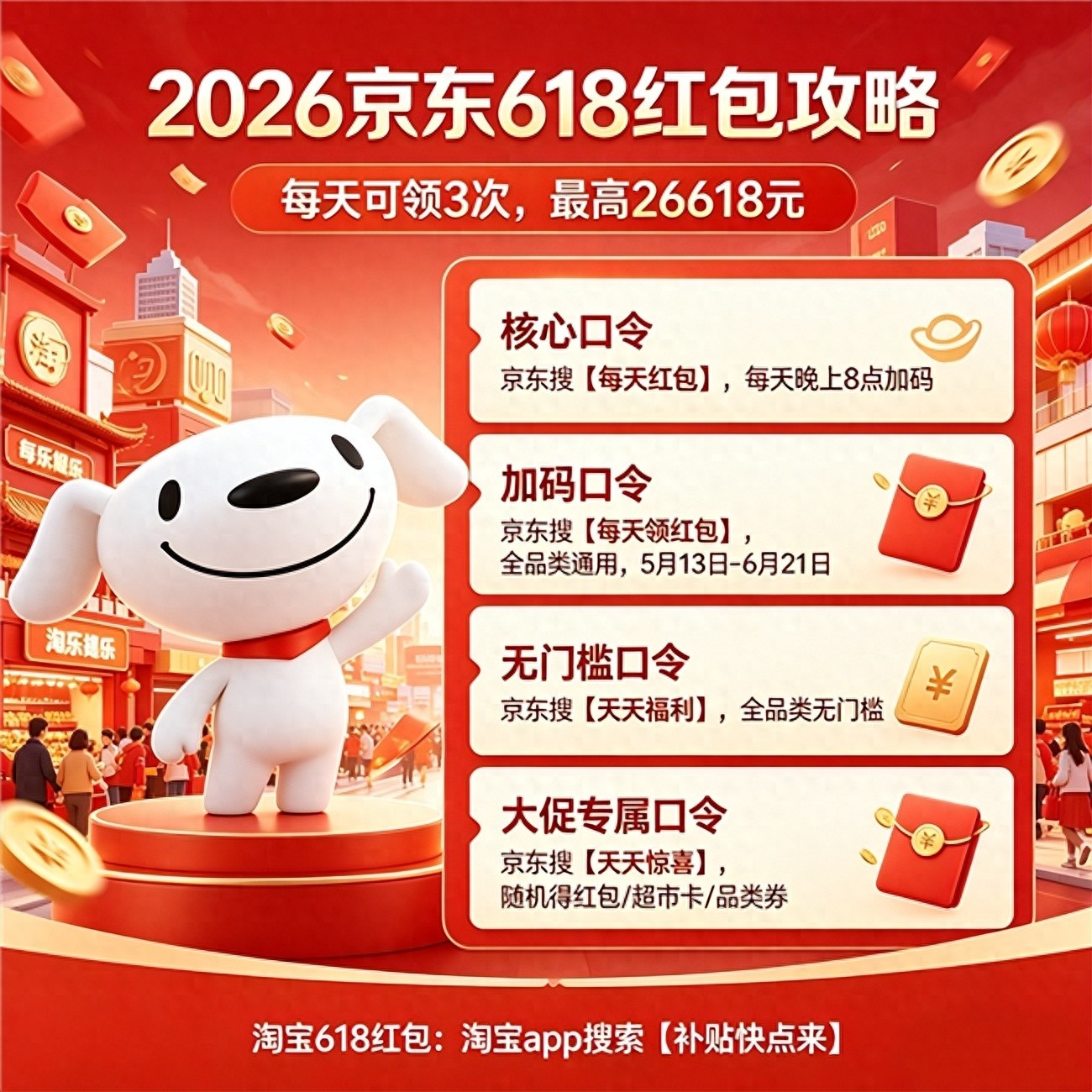2026年淘宝618活动时间_2026年京东618活动时间_天猫618京东红包