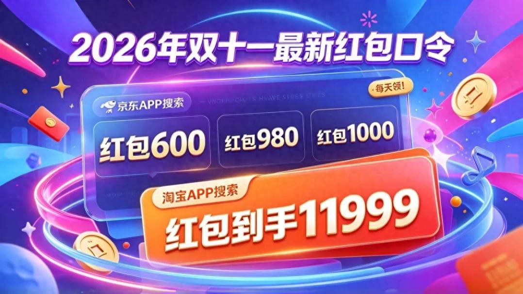 淘宝红包口令_2026年双十一京东红包口令_淘宝双十一红包